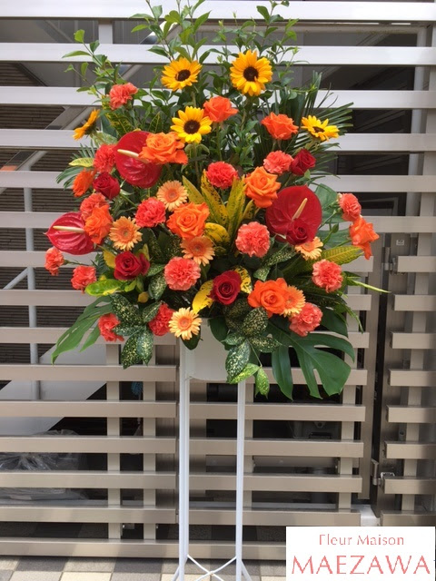 17年5月 葛飾区 亀有の花屋 前澤生花店 企業 イベント向け花の専門花屋 開店 開業祝いやコンサート出演祝い等