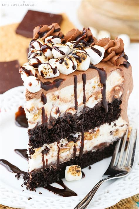 smores ice cream cake life love  sugar