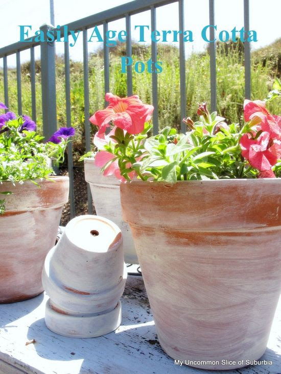 How to Age a Terra Cotta Pot My Uncommon Slice of Suburbia