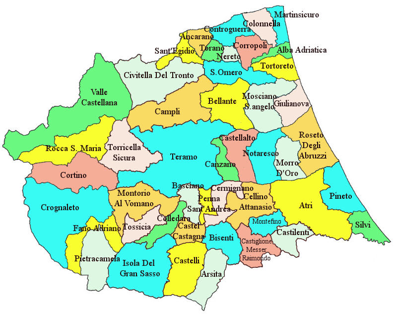 Cartina Chieti