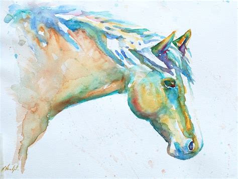 vicki wood jd horse watercolor painting