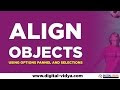 Photoshop align layers - Using Options and Selections