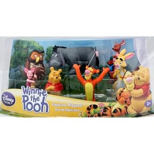 Disney Winnie the Pooh Figurine Playset -- 7pc