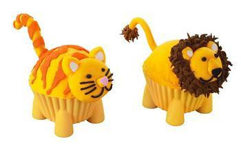 silly critters silicone baking cups