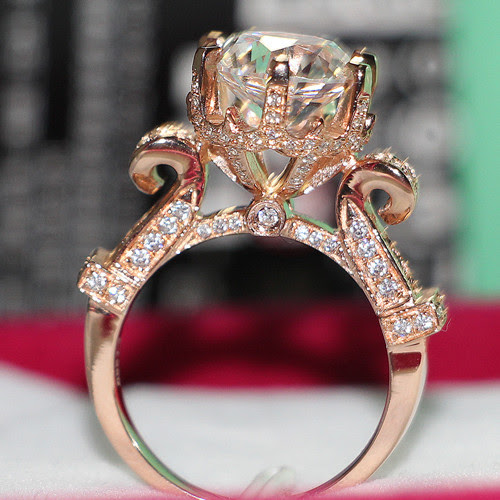 24k gold diamond engagement rings