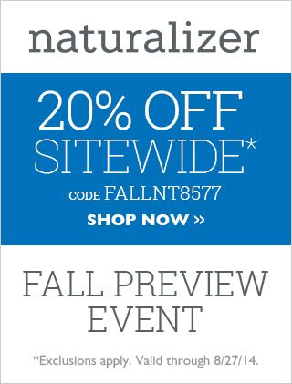 Naturalizer Coupons 20 Off At Naturalizer W Promo Code | Kill ...