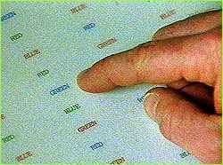 strooptestfinger