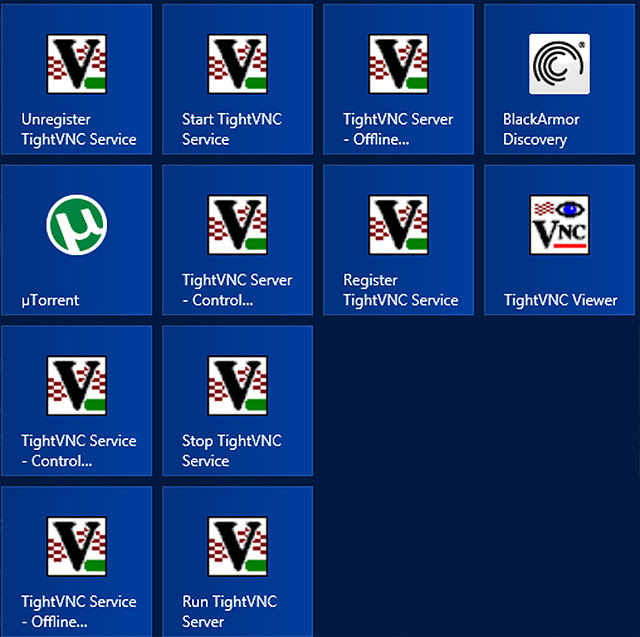 TightVNC icons