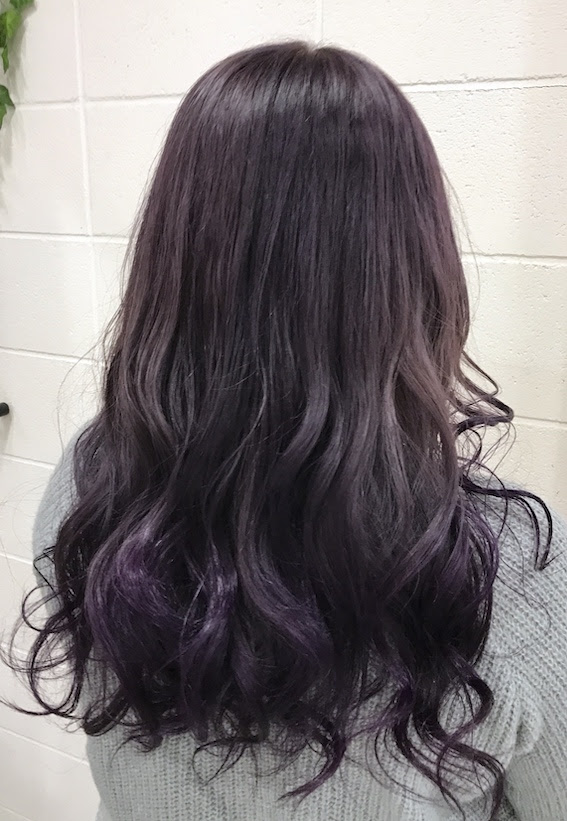 パープルヘアカラー 紫カラー バイオレットカラーにしてみたい方の参考カラー写真 グラデーションカラー インナーカラー ハイライトカラー Sherry 原宿美容室
