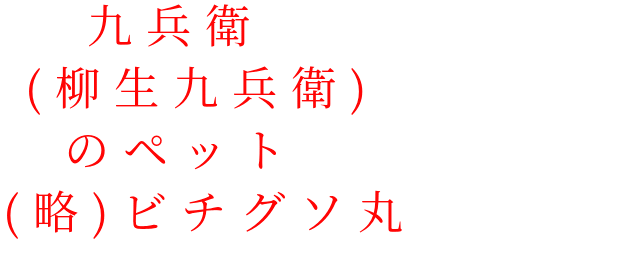 銀魂 略 ビチグソ丸の名前 九兵衛 柳生九兵衛 のペット 略 鬼神 さんの明朝体デコメ