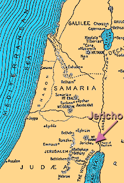 jericho map and jericho satellite image