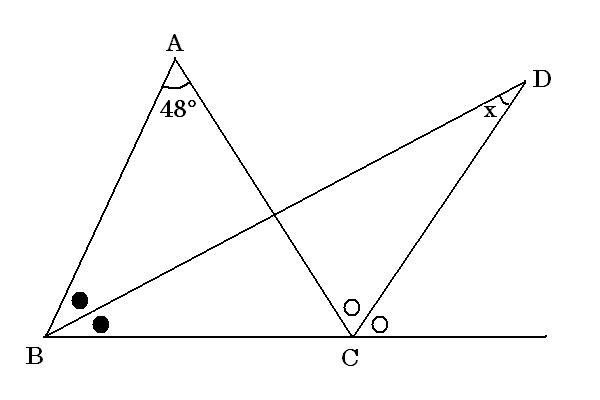 中学生の数学 角度の問題