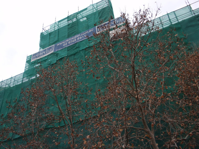 Watertower scaffolding