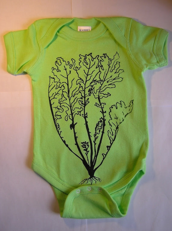 Kale Onesie by swordfishscreenprint on Etsy