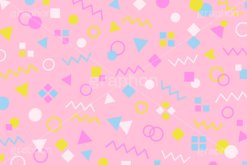 ポップ柄 グラフォン無料素材