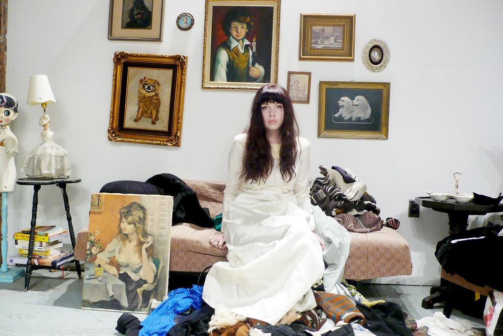 fur dress