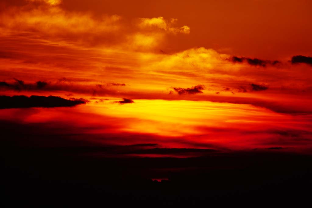 ゆんフリー写真素材集 No 59 沈む夕日 日本 東京