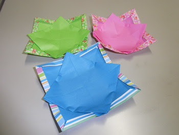 おもてなしやおままごとに かわいくて華やかな折り紙で作るお皿 Izilook