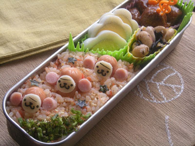 風の台所 お弁当 キャラ弁 レシピ お猿のウインナー