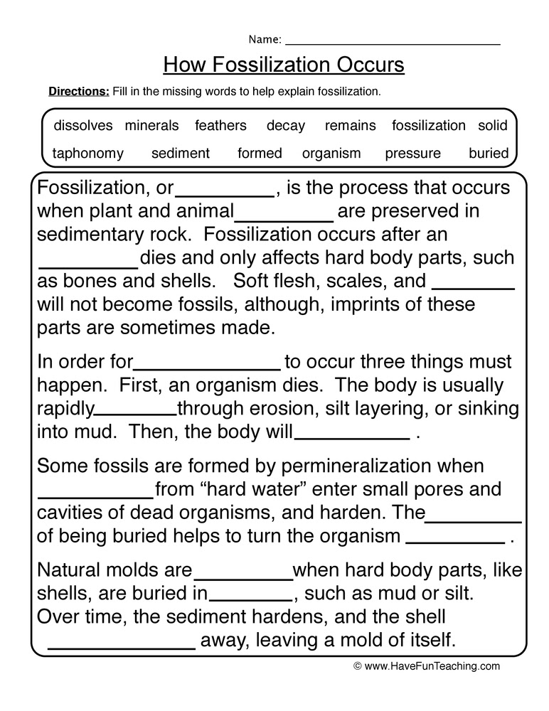 Earth Science Worksheets | Have Fun Teaching