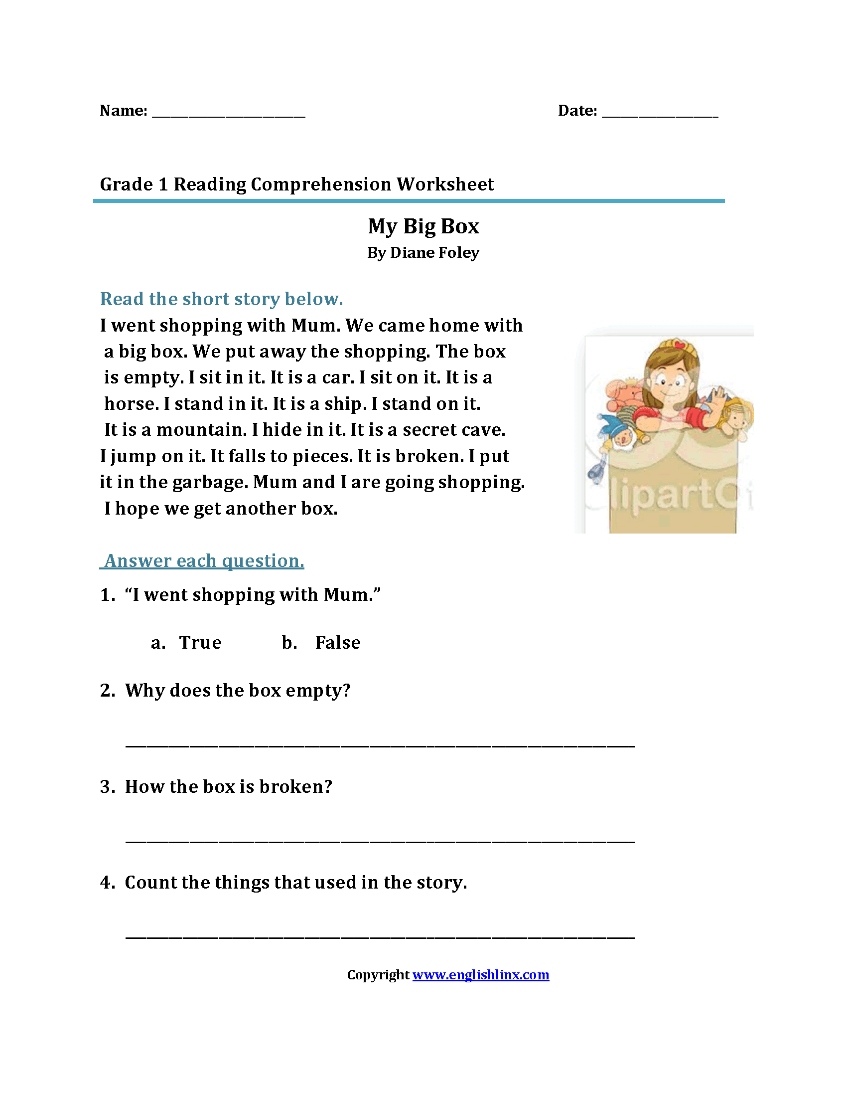 Reading Worksheets