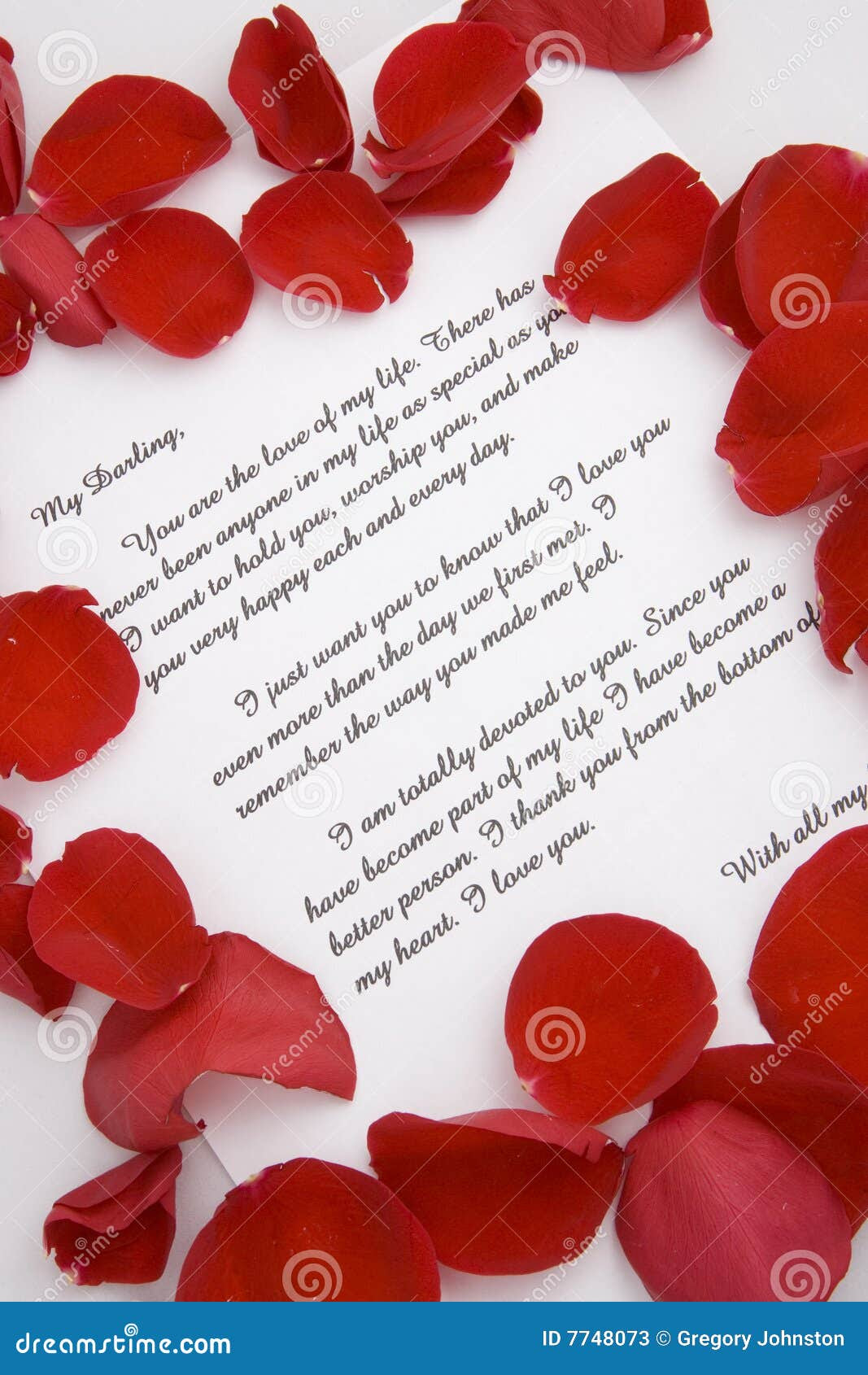 A Love Letter For Valentines Day. Stock Photos - Image ...