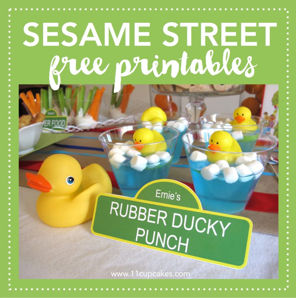 Free Sesame Street Party Labels