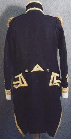 Replica uniform of a British Royal Navy Post Captain, circa 1812, as ...