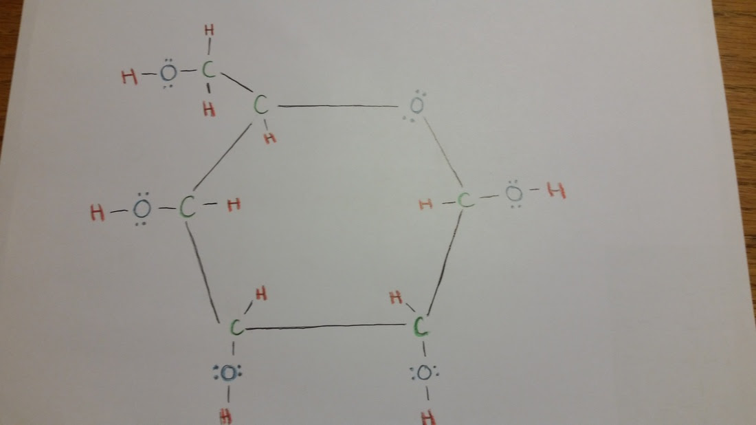 Structure - Glucose Cyclic Lewis and Linear