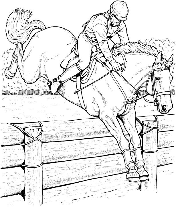 free horse coloring pages
