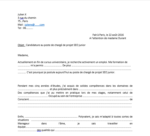 Modele Lettre De Motivation Pour Garantie Jeune