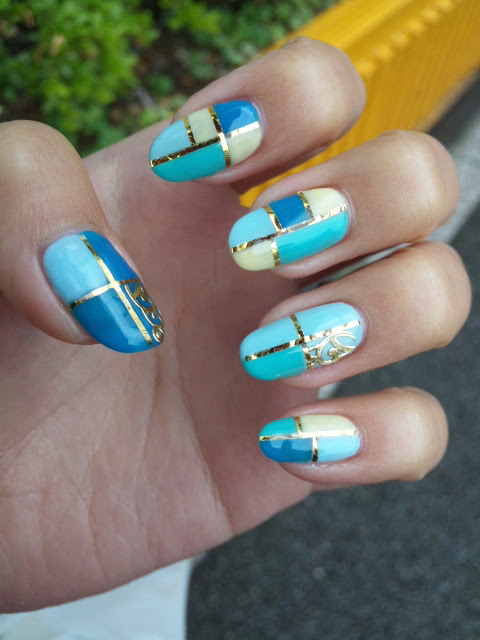 ブロッキングネイル 由衣 のネイル ネイルクルー