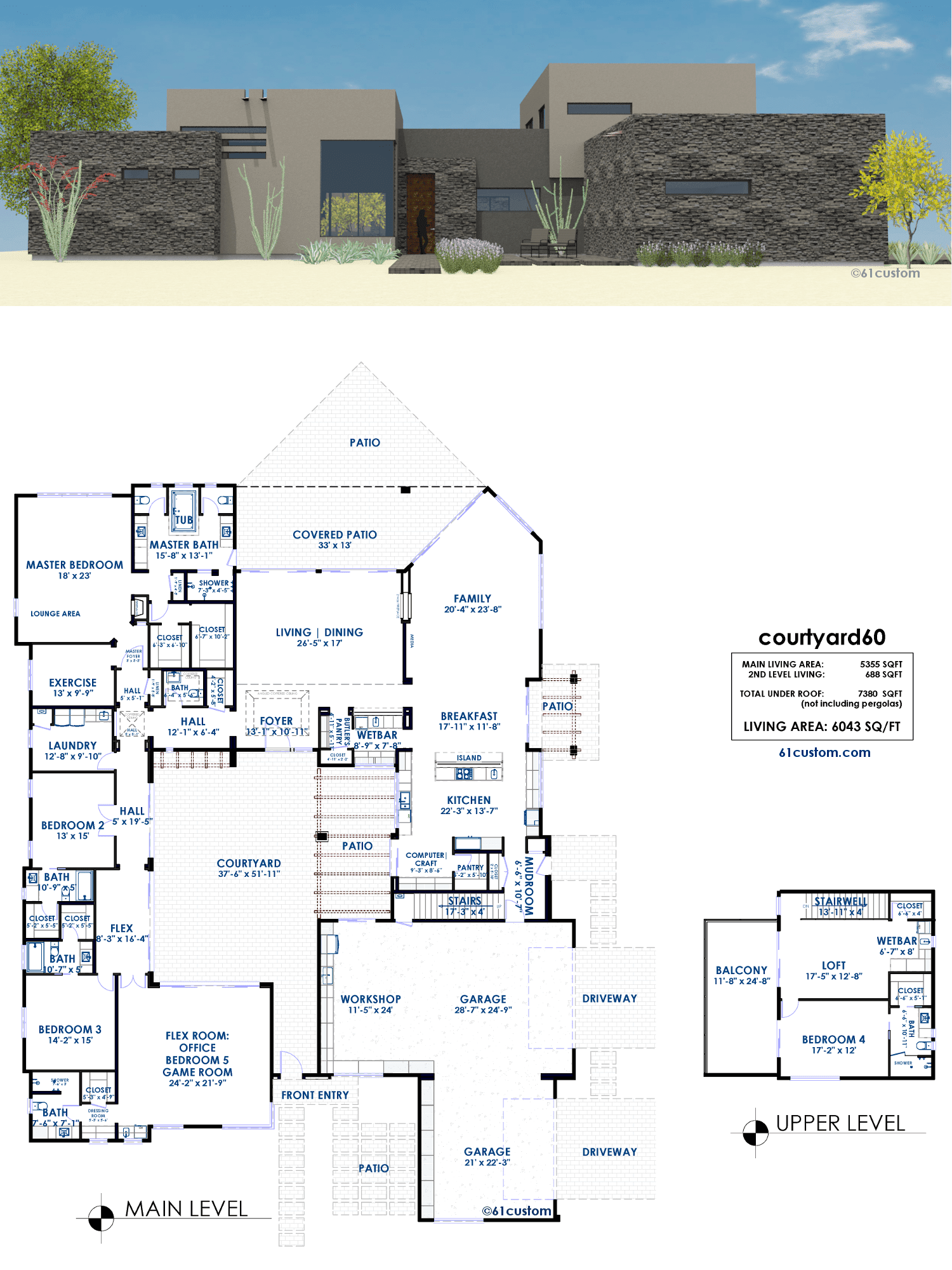 Courtyard House Plans | 61custom | Contemporary & Modern ... We have plenty of those!
