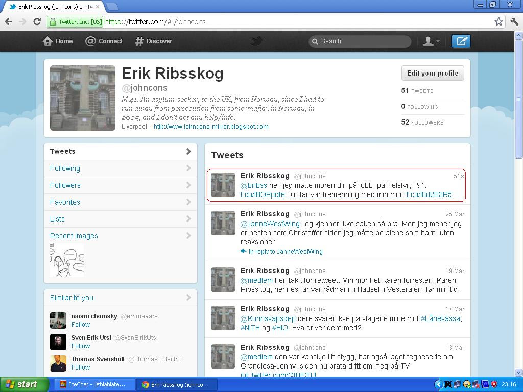 sendte tweet til ribba