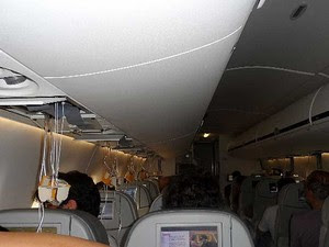 Piloto libera máscaras de oxigênio em voo entre Salvador e Campinas após pane (Foto: José Carlos Araujo/VC no G1)