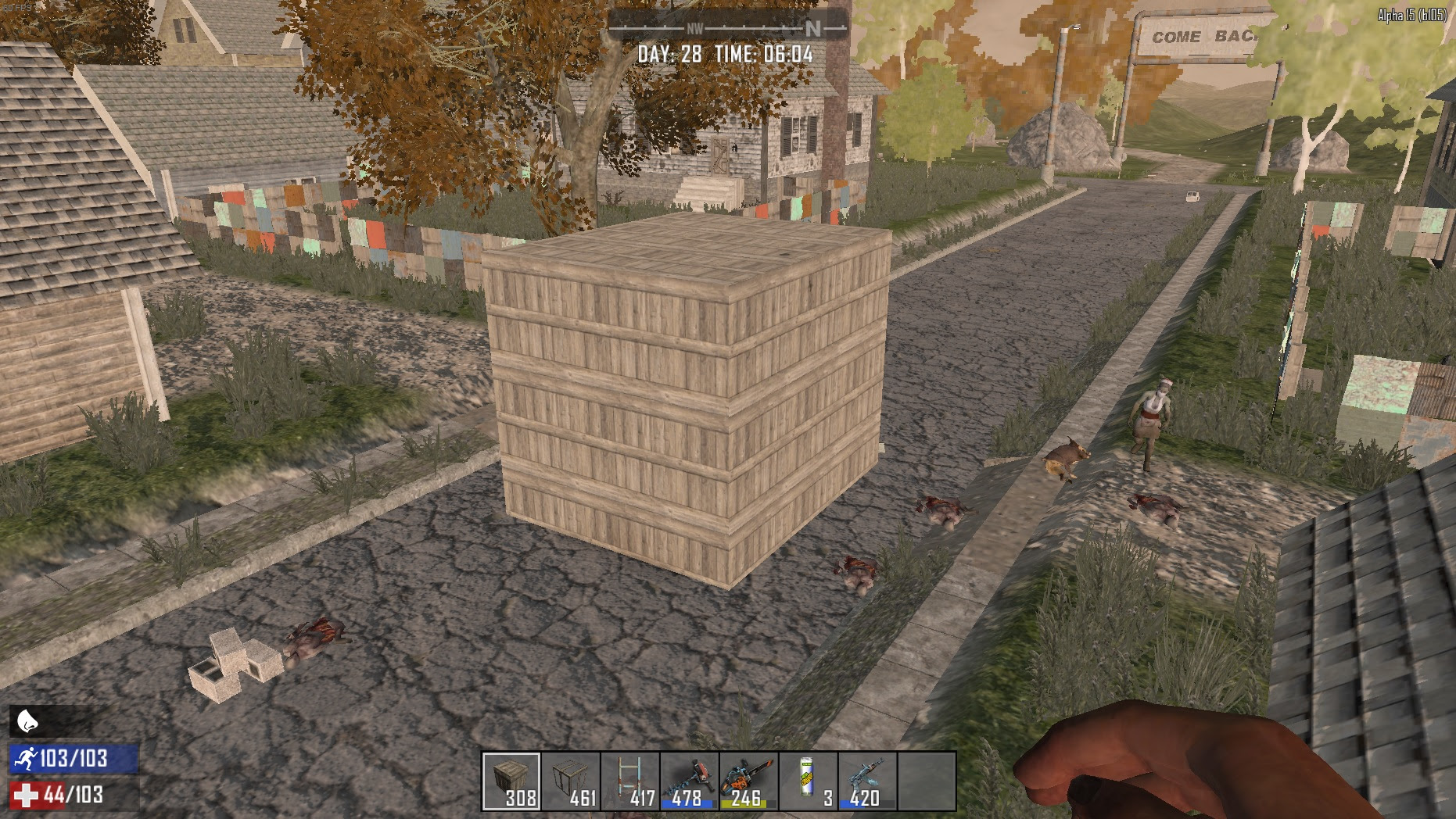 7days To Die A15 超簡単 序盤から中盤でも使える低コストほぼ無敵拠点の作り方 飴ルマ