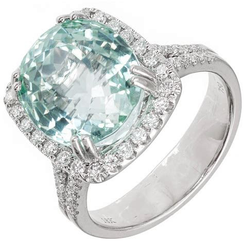 Bhima's blue diamonds ganamela alappuzha keralathile no.1 singer's anninirakkunna super hit ganamela. Natural Mint Green Tourmaline Diamond Halo White Gold Ring