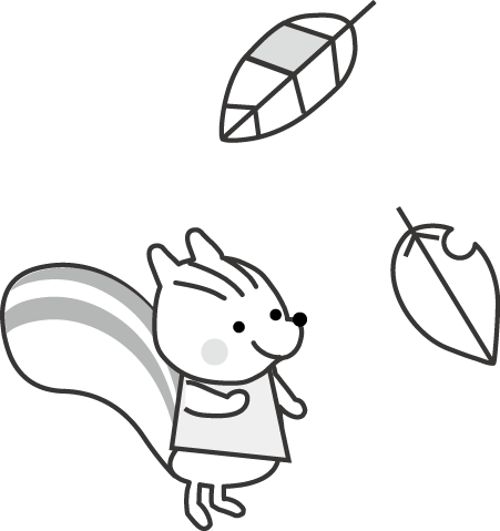 リスのイラスト 秋のイラスト 無料イラスト フリー素材