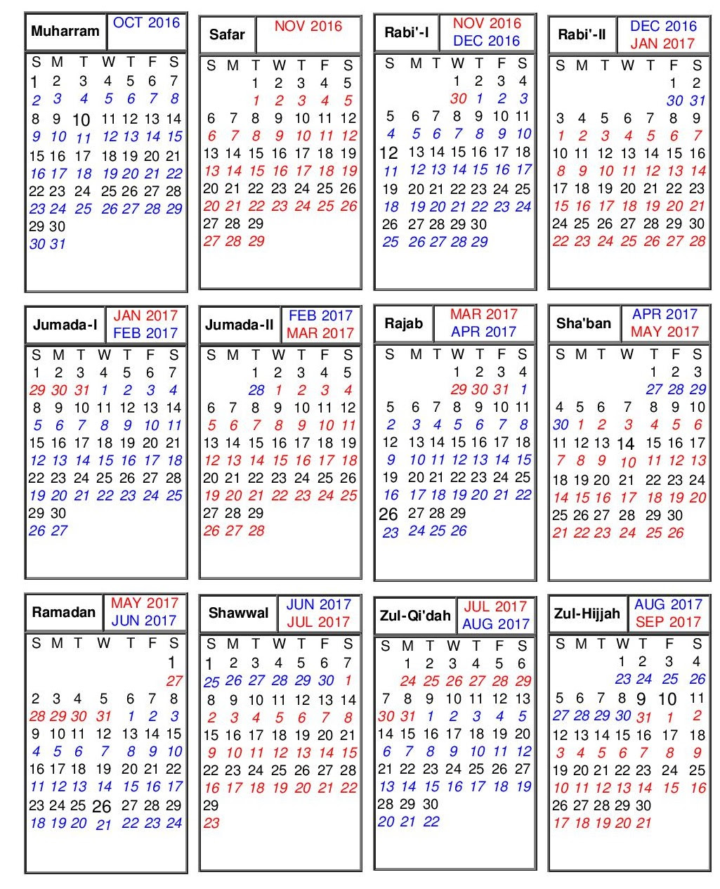 Islamic Christian And Jewish Hebrew Calendars Iqrasense Com