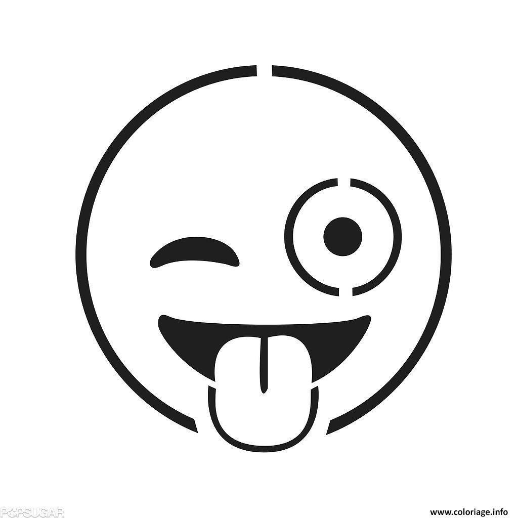 Coloriage emoji faces