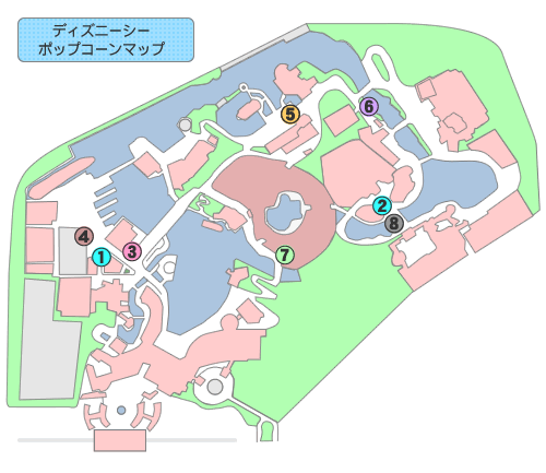 Dr ディズニーシー ポップコーンマップ 東京ディズニーシー