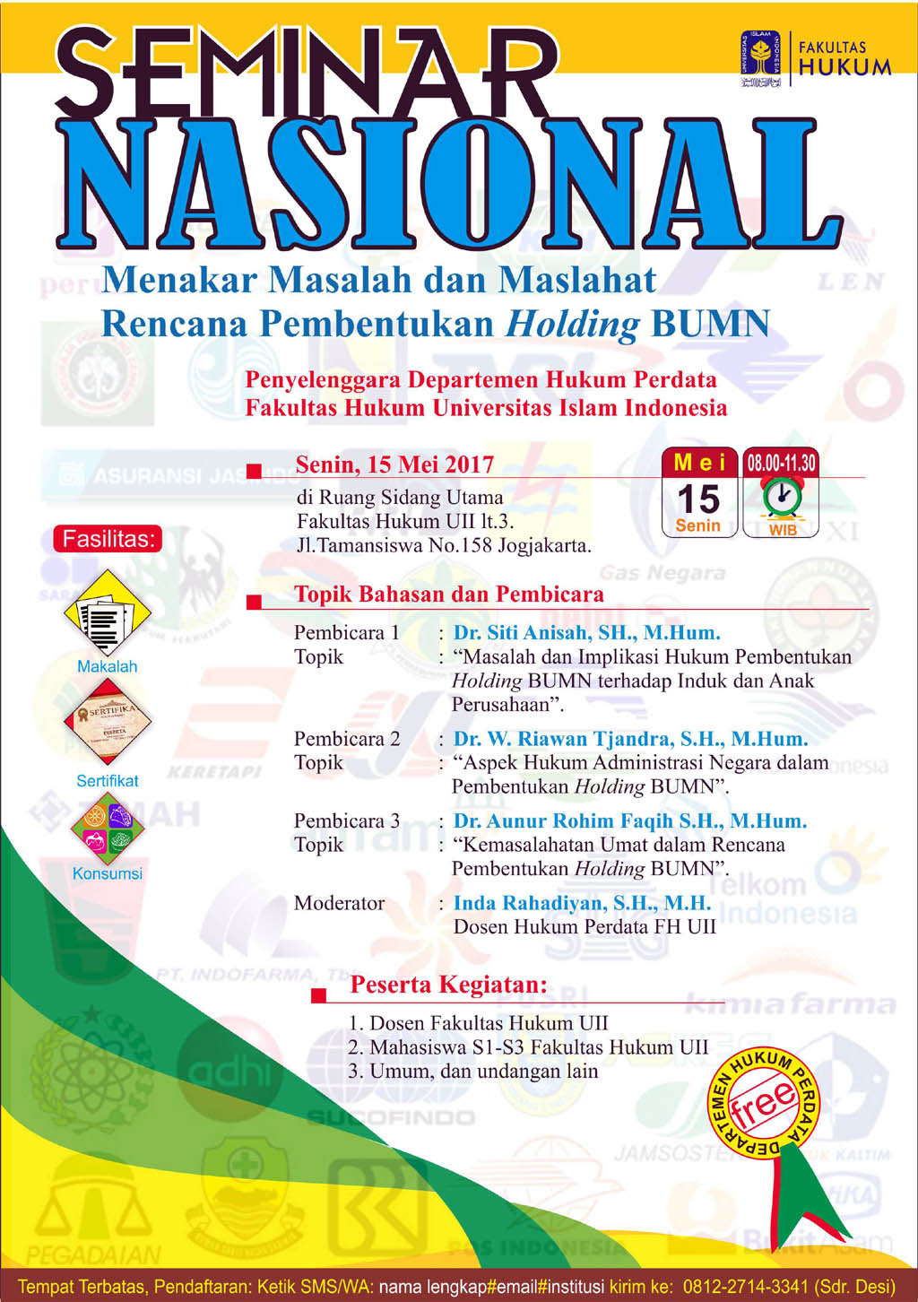 15 Mei 2017, Seminar Nasional Menakar Masalah dan Maslahat 