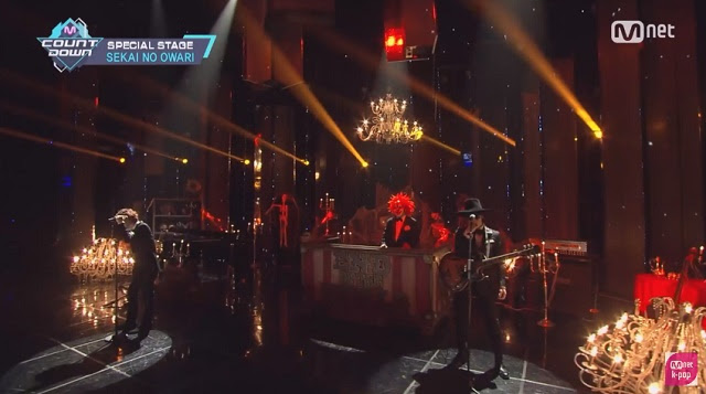 Sekai No Owari セカイノオワリ が M Countdown に出演 アニメ 進撃の巨人 のテーマ曲 Anti Hero を演奏 K Pop