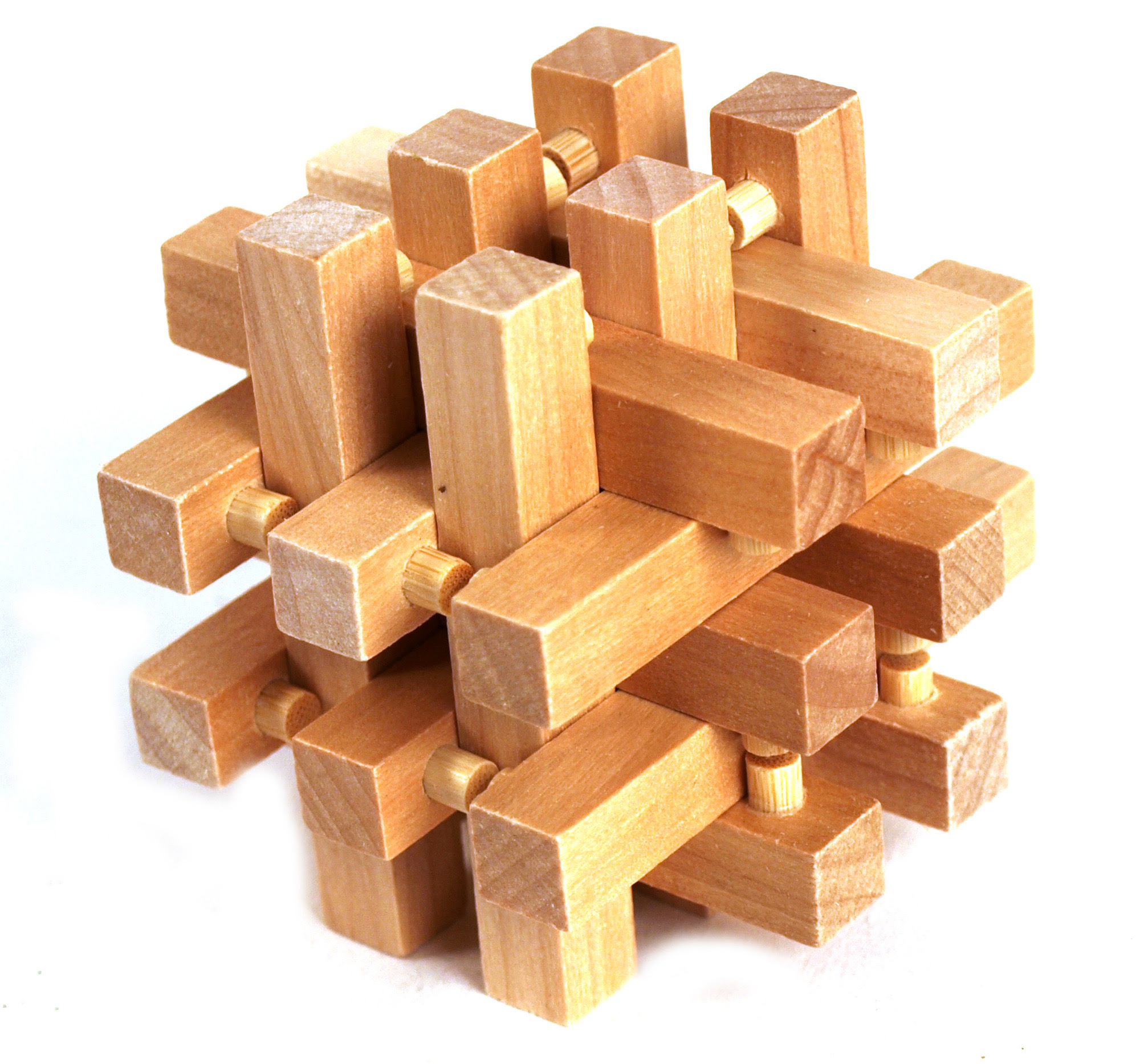 Details about 3D Wood Puzzle - Matrix Cube