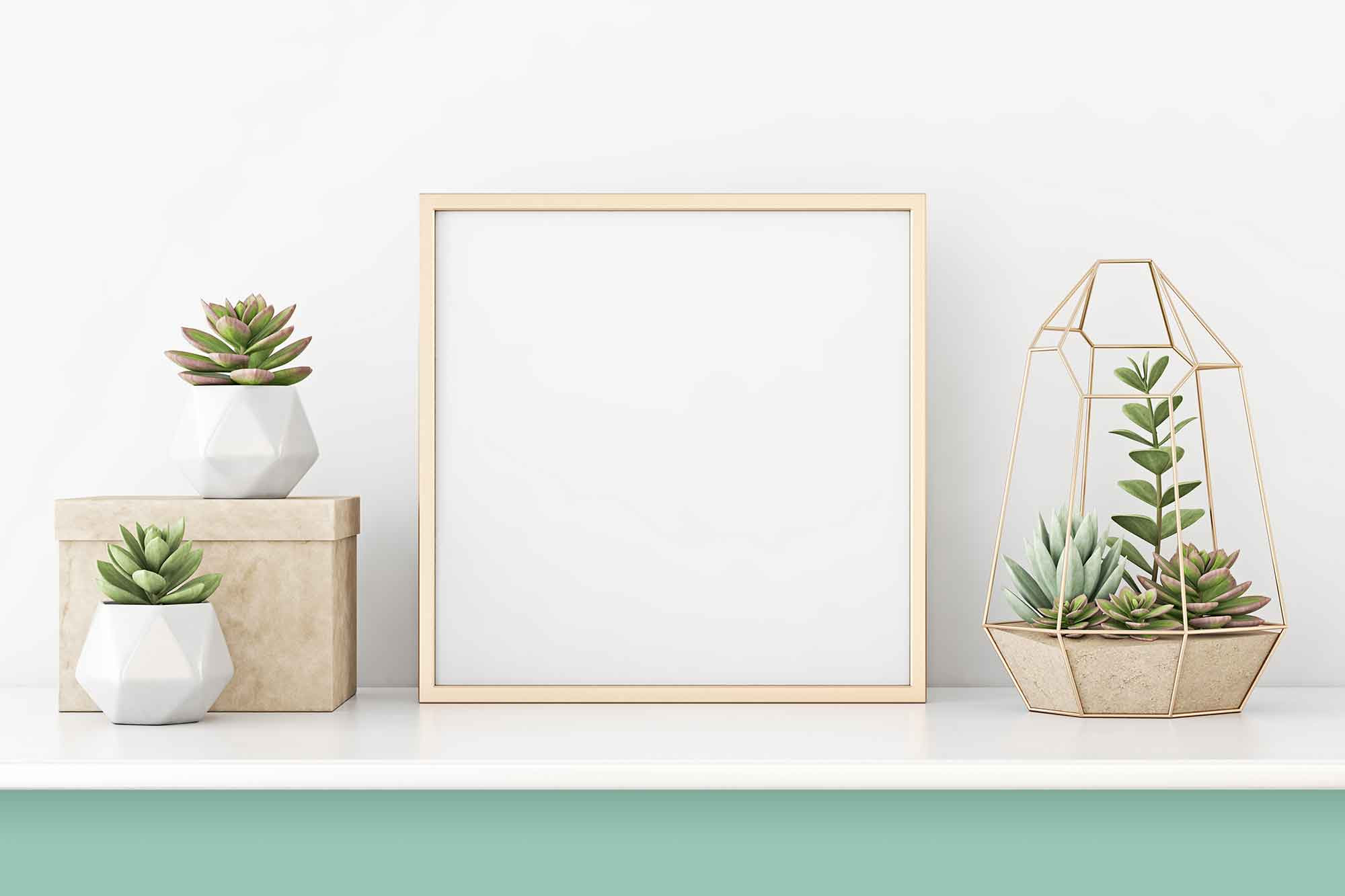 Free Professional Square Poster Mockup (PSD)