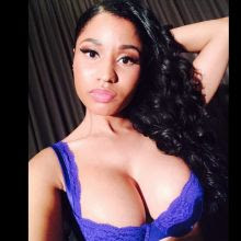 Nicki Minaj big boobs and ass in lingerie for Myx Fusions Moscato commercial shoot 2014 May 16x MQ