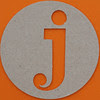 plain card disc letter j