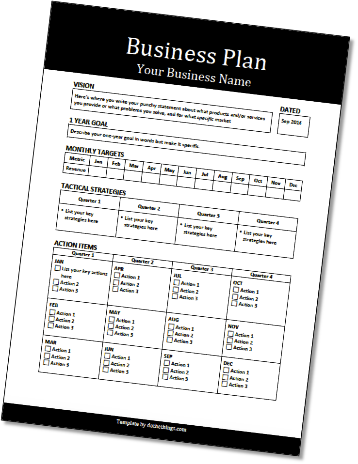 business plan template