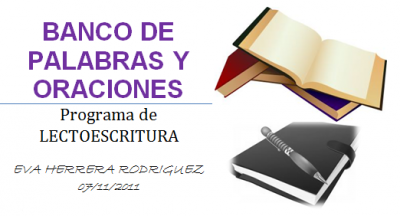 BANCO DE PALABRAS Y ORACIONES