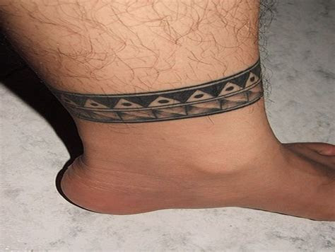 tribal ankle band tattoos ideas